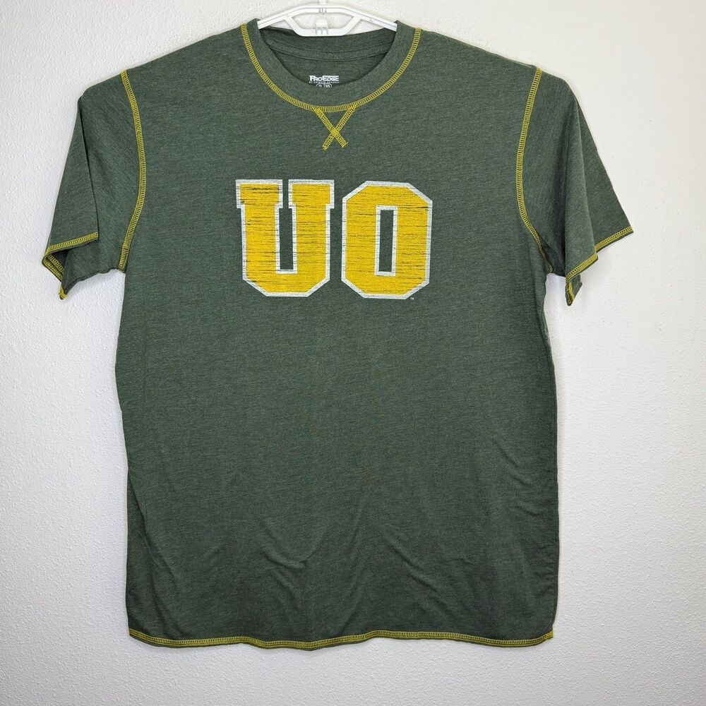 University of Oregon Ducks T-Shirt Men’s XL Green Y2K ProEdge UO Logo